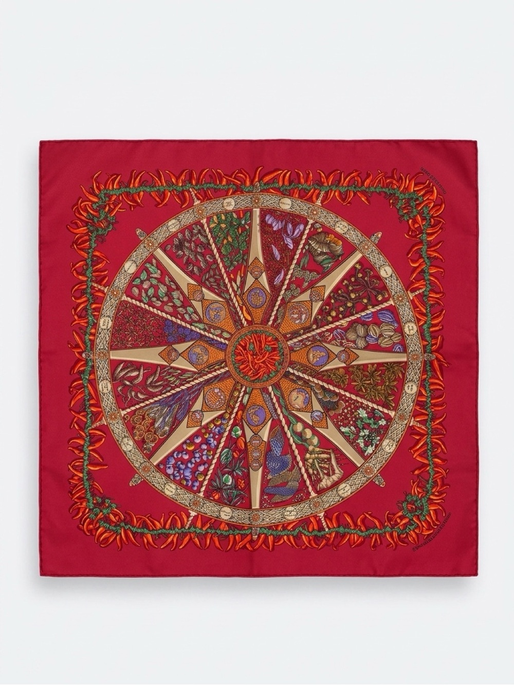 Hermes vintage scarf with box.